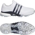 Weiße adidas Golfschuhe in Breitweite aus Leder für Herren Größe 43,5 