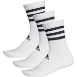 adidas Unisex 3 paar 3-strepen Cushion Crew Socken, White/White/White, 46-48 EU