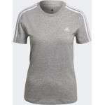 Reduzierte Graue Sportliche Kurzärmelige adidas Sportswear T-Shirts aus Jersey für Damen Größe XL 