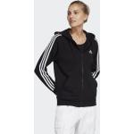 Schwarze adidas Zip Hoodies & Sweatjacken für Damen Größe XL 