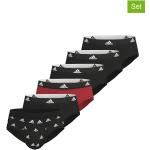 Reduzierte Schwarze adidas Basic-Slips aus Baumwolle für Herren Größe L 6-teilig 