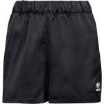 Schwarze adidas Adicolor Satin-Shorts aus Satin für Damen Größe XS 