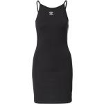 Schwarze Casual adidas Adicolor Mini Rundhals-Ausschnitt Minikleider & kurze Kleider für Damen 