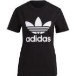 Schwarze adidas Adicolor T-Shirts für Damen Größe XS 