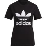 Schwarze adidas Adicolor T-Shirts aus Jersey für Damen Größe XS 