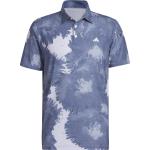 Marineblaue Kurzärmelige adidas Kurzarm-Poloshirts aus Mesh für Herren Größe S 
