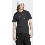Schwarze Bestickte adidas Sportswear T-Shirts aus Jersey für Herren Größe XL 