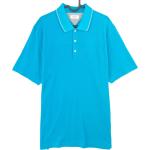 Hellblaue adidas AdiPURE Herrenpoloshirts & Herrenpolohemden aus Baumwollmischung Größe M 