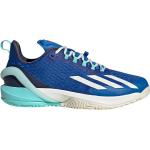 Blaue adidas Adizero Tennisschuhe in Schmalweite für Damen Größe 38,5 
