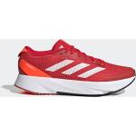 Rote adidas Adizero Herrenlaufschuhe mit Schnürsenkel aus Textil leicht Größe 43,5 