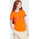 Reduzierte Orange adidas Adventure T-Shirts für Damen Größe XS 