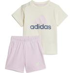 Pinke adidas Performance Essentials Bio Hosen und Oberteile für Kinder aus Baumwolle für Jungen Größe 104 