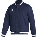 Marineblaue adidas College-Jacken mit Reißverschluss aus Nylon für Herren Größe 3 XL 
