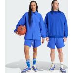 Blaue adidas Herrenshorts mit Basketball-Motiv Größe S 
