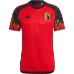 adidas Belgien Home WM 2022, Gr. XL, Herren, rot / schwarz
