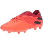 adidas Boy's Nemeziz 19.1 Firm Ground Soccer Shoe, Coral/Black/Glory red, 5 Little Kid