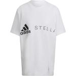 Weiße Sportliche adidas by Stella McCartney T-Shirts für Damen Größe M 