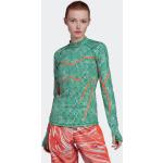 Grüne Elegante Langärmelige adidas by Stella McCartney T-Shirts für Damen Größe L für den für den Sommer 