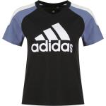 Reduzierte Schwarze Color Blocking adidas Sportswear T-Shirts für Damen Größe L 