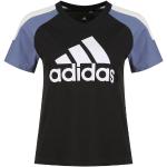Reduzierte Schwarze Color Blocking adidas Sportswear T-Shirts für Damen Größe XS 