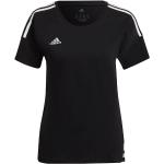 Schwarze adidas Condivo T-Shirts für Damen Größe M 