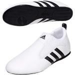 Weiße adidas Taekwondo Schuhe & Budo Schuhe ohne Verschluss in Schmalweite leicht für Herren 