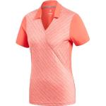 Korallenrote Elegante adidas Core Damenpoloshirts & Damenpolohemden aus Polyester Größe XS 
