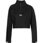 Reduzierte Schwarze adidas Stehkragen Damensweatshirts Größe XL 
