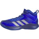 Blaue adidas Basketballschuhe mit Schnürsenkel aus Textil leicht für Kinder Größe 36,5 