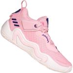 Rosa adidas Basketballschuhe aus Textil stoßdämpfend für Kinder Größe 30,5 