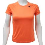 Orange Langärmelige adidas Performance T-Shirts für Damen 