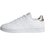adidas Damen Advantage Base Shoes Sneakers, FTWR White/FTWR White/Champagne met, 39 1/3 EU