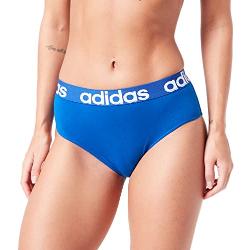 adidas Damen Sport Cotton Logo Bikini Slip-4A1H92 Slip, Bold Blue, M