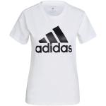 Reduzierte Weiße Kurzärmelige adidas T-Shirts aus Jersey für Damen Größe XXS 