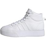 Reduzierte Weiße adidas Bravada Damensneaker & Damenturnschuhe mit Schnürsenkel in Normalweite aus Canvas Größe 39,5 