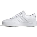 Reduzierte Weiße adidas Court Low Sneaker aus Leder für Damen Größe 40 