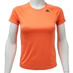 Reduzierte Orange Kurzärmelige adidas T-Shirts für Damen Größe XS 