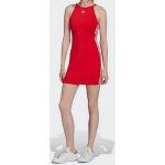 Rote adidas Mini Shirtkleider aus Baumwollmischung für Damen für Partys 