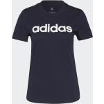 Dunkelblaue adidas T-Shirts für Damen 