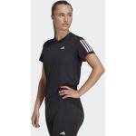 Schwarze Sportliche adidas Own The Run T-Shirts für Damen Größe L 