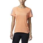 Orange adidas Response T-Shirts für Damen Größe S 