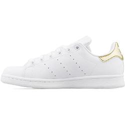 adidas Damen Stan Smith Sneaker, Footwear White Footwear White Gold Metallic, 38 2/3 EU