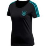 Schwarze adidas DFB DFB - Deutscher Fußball-Bund T-Shirts aus Baumwolle für Damen Größe XS 