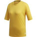 Reduzierte Goldene adidas Performance T-Shirts für Damen Größe L 