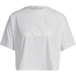 Adidas Damen Train Icons 3 Bar Logo T-Shirt Sportshirt weiÃ S