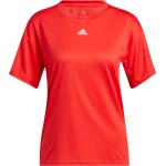 Rote adidas T-Shirts für Damen 