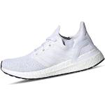 Weiße adidas Ultra Boost 20 Joggingschuhe & Runningschuhe mit Schnürsenkel stoßdämpfend für Damen Größe 36,5 