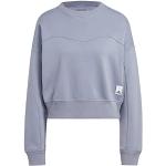 Violette adidas Damensweatshirts aus Baumwolle Größe L 