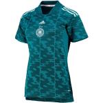 Grüne adidas DFB DFB - Deutscher Fußball-Bund Deutschland Trikots für Damen zum Fußballspielen - Auswärts 