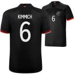 Schwarze adidas DFB DFB - Deutscher Fußball-Bund Joshua Kimmich Trikots für Herren zum Fußballspielen - Auswärts 2020/21 